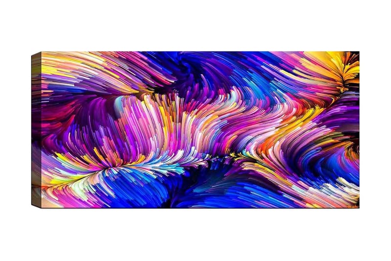Canvastaulu YTY Abstract & Fractals Monivärinen, 120x50 cm