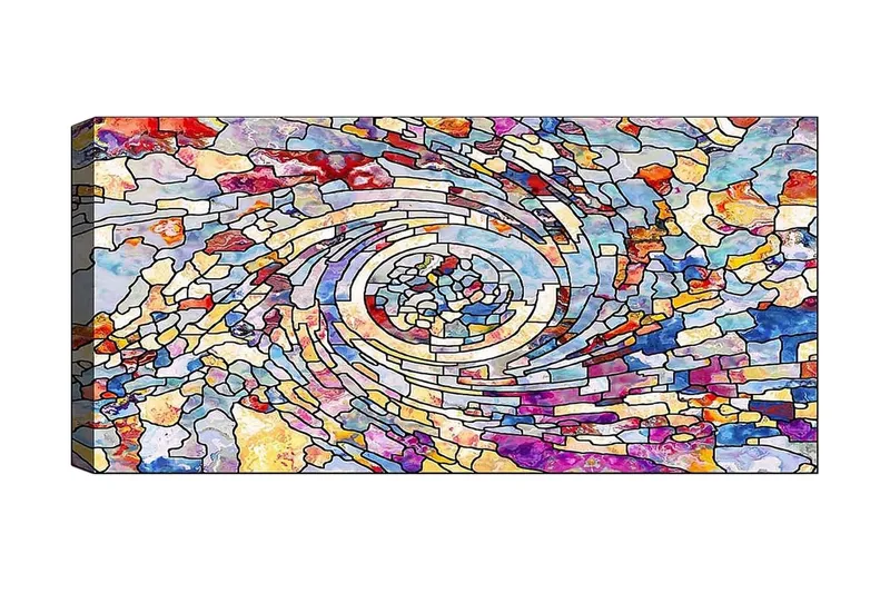 Canvastaulu YTY Abstract & Fractals Monivärinen, 120x50 cm