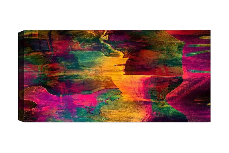 Canvastaulu YTY Abstract & Fractals Monivärinen, 120x50 cm