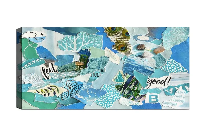 Canvastaulu YTY Abstract & Fractals Monivärinen, 120x50 cm