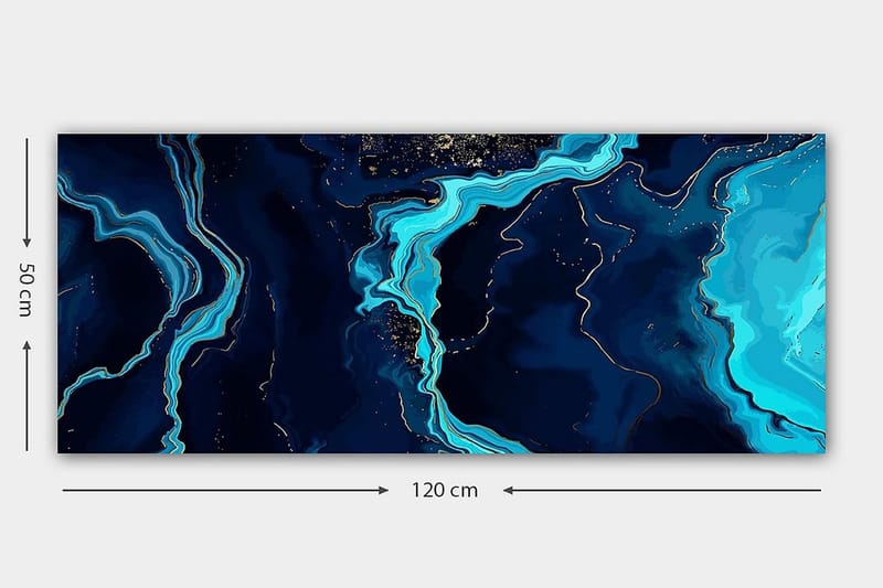 Canvastaulu YTY Abstract & Fractals Monivärinen - 120x50 cm - Sisustustuotteet - Taulu & taide - Canvas-taulu