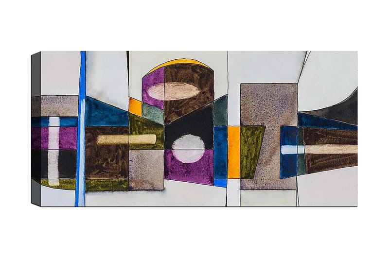 Canvastaulu YTY Abstract & Fractals Monivärinen, 120x50 cm