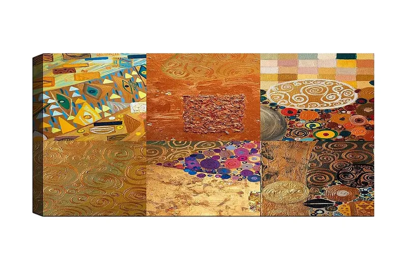 Canvastaulu YTY Abstract & Fractals Monivärinen, 120x50 cm