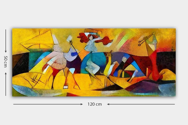 Canvastaulu YTY Abstract & Fractals Monivärinen - 120x50 cm - Sisustustuotteet - Taulu & taide - Canvas-taulu