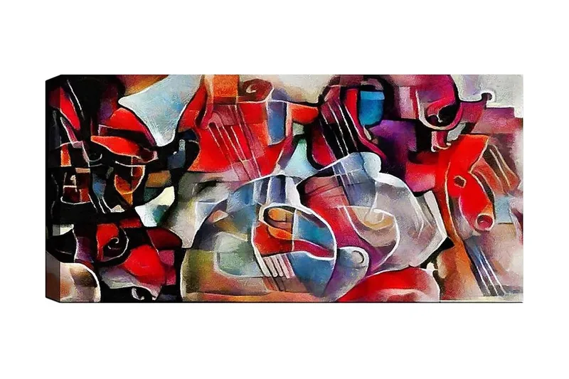 Canvastaulu YTY Abstract & Fractals Monivärinen, 120x50 cm