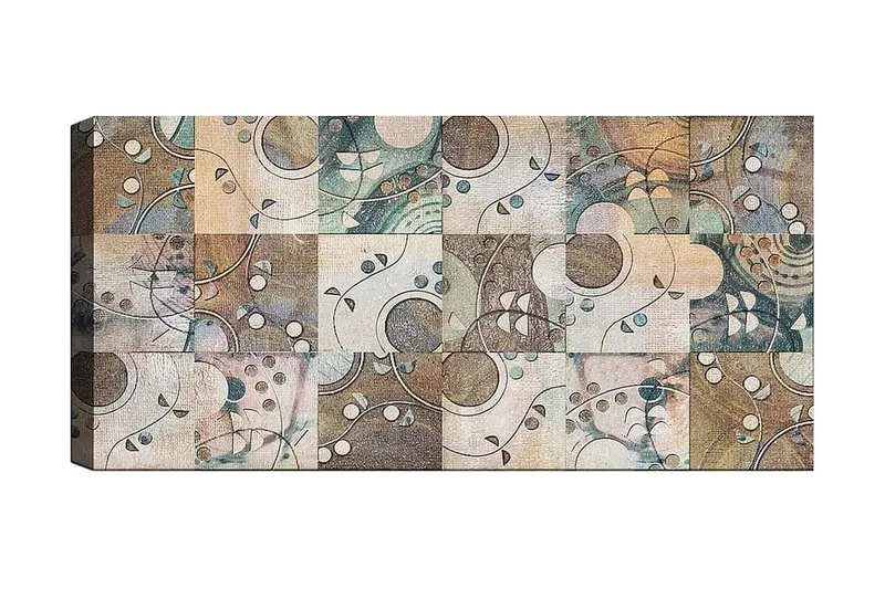 Canvastaulu YTY Abstract & Fractals Monivärinen, 120x50 cm