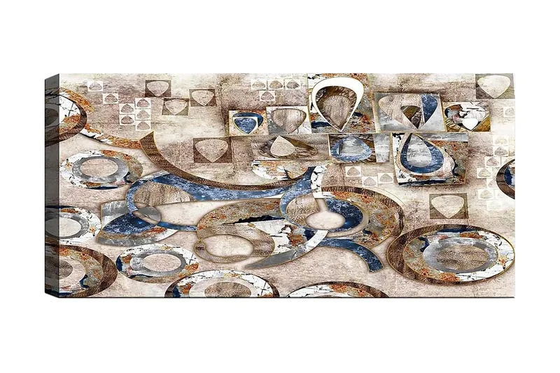 Canvastaulu YTY Abstract & Fractals Monivärinen, 120x50 cm