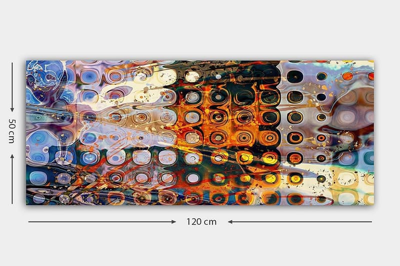 Canvastaulu YTY Abstract & Fractals Monivärinen - 120x50 cm - Sisustustuotteet - Taulu & taide - Canvas-taulu