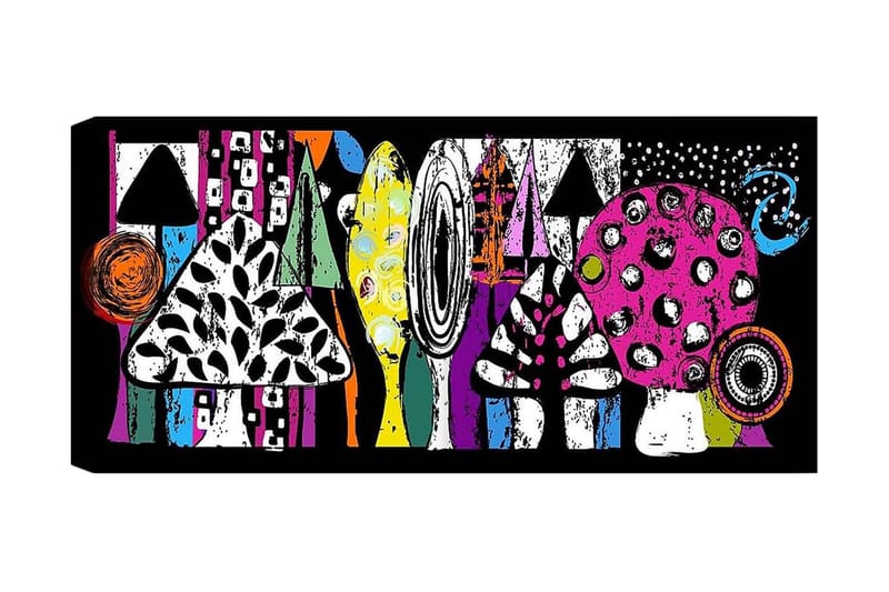 Canvastaulu YTY Abstract & Fractals Monivärinen, 120x50 cm