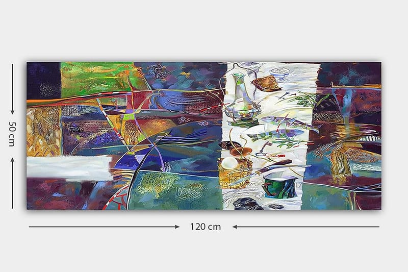 Canvastaulu YTY Abstract & Fractals Monivärinen - 120x50 cm - Sisustustuotteet - Taulu & taide - Canvas-taulu
