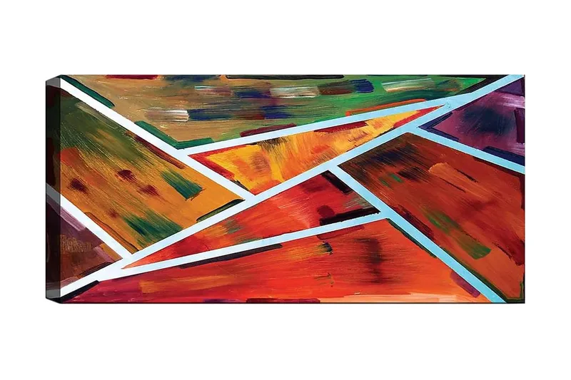 Canvastaulu YTY Abstract & Fractals Monivärinen, 120x50 cm