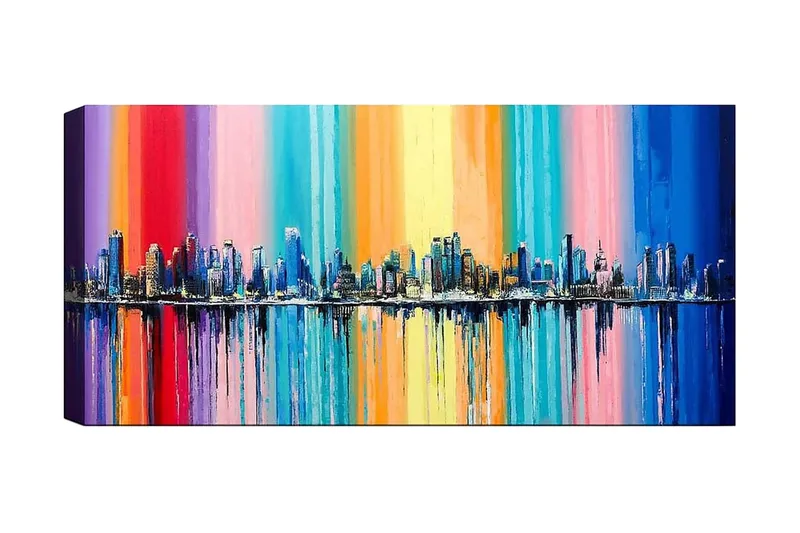 Canvastaulu YTY Abstract & Fractals Monivärinen, 120x50 cm