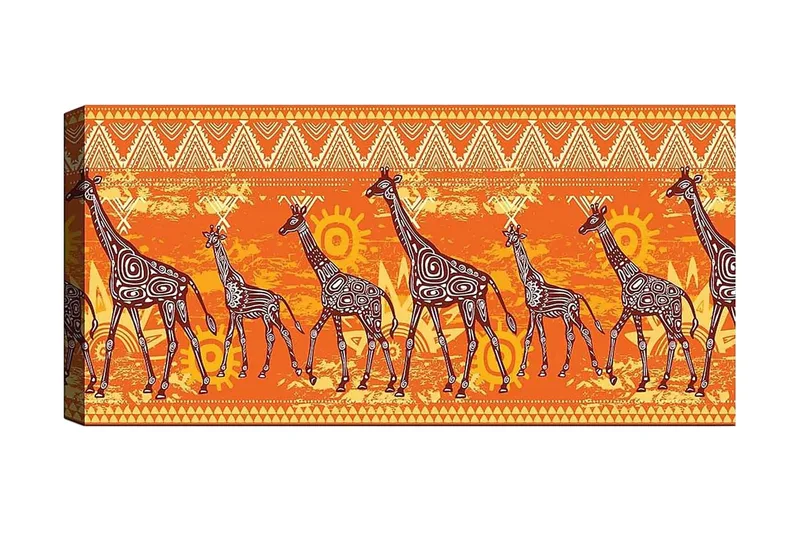 Canvastaulu YTY Animals Monivärinen, 120x50 cm