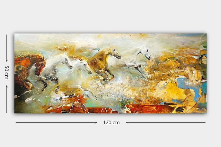 Canvastaulu YTY Animals Monivärinen - 120x50 cm - Seinäkoristeet - Canvas-taulu