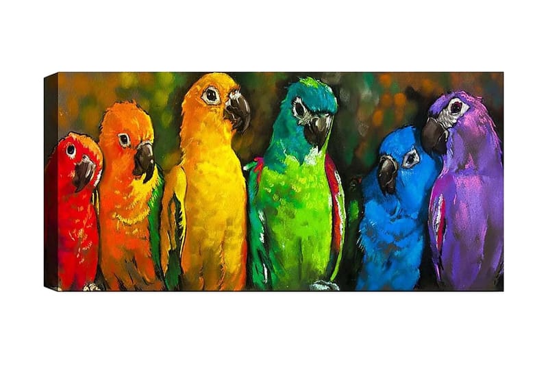 Canvastaulu YTY Animals Monivärinen - 120x50 cm - Canvas-taulu - Seinäkoristeet