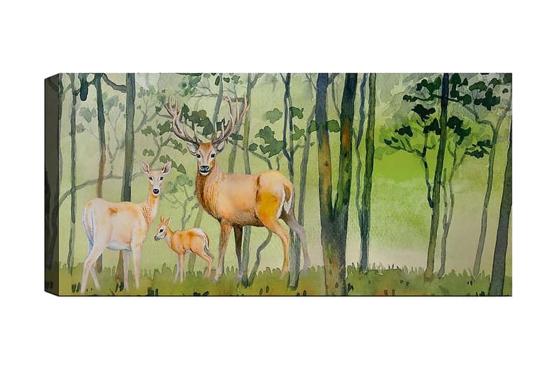Canvastaulu YTY Animals Monivärinen - 120x50 cm - Sisustustuotteet - Taulu & taide - Canvas-taulu