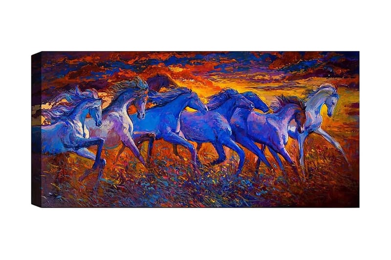 Canvastaulu YTY Animals Monivärinen - 120x50 cm - Sisustustuotteet - Taulu & taide - Canvas-taulu