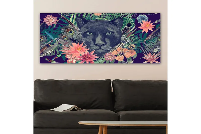 Canvastaulu YTY Animals Monivärinen - 120x50 cm - Sisustustuotteet - Taulu & taide - Canvas-taulu
