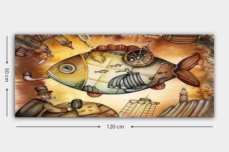 Canvastaulu YTY Animals Monivärinen - 120x50 cm - Sisustustuotteet - Taulu & taide - Canvas-taulu