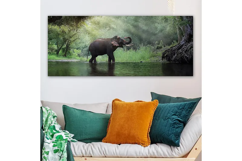 Canvastaulu YTY Animals Monivärinen - 120x50 cm - Sisustustuotteet - Taulu & taide - Canvas-taulu