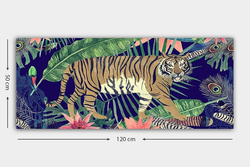 Canvastaulu YTY Animals Monivärinen - 120x50 cm - Sisustustuotteet - Taulu & taide - Canvas-taulu