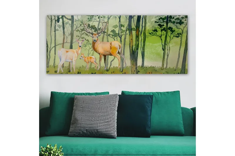 Canvastaulu YTY Animals Monivärinen - 120x50 cm - Sisustustuotteet - Taulu & taide - Canvas-taulu