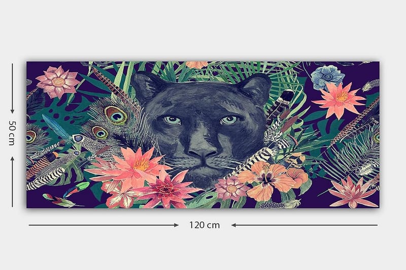 Canvastaulu YTY Animals Monivärinen - 120x50 cm - Sisustustuotteet - Taulu & taide - Canvas-taulu