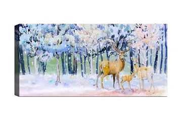 Canvastaulu YTY Animals Monivärinen - 120x50 cm - Sisustustuotteet - Taulu & taide - Canvas-taulu