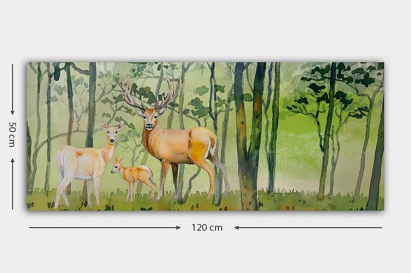 Canvastaulu YTY Animals Monivärinen - 120x50 cm - Sisustustuotteet - Taulu & taide - Canvas-taulu