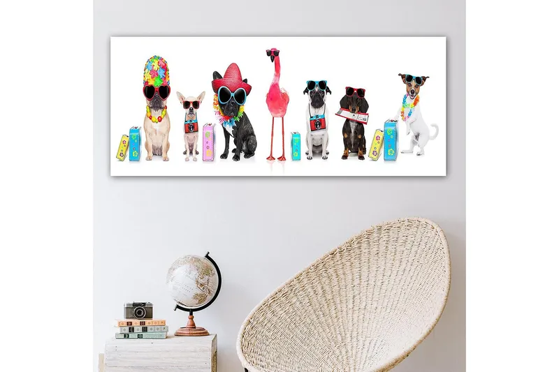 Canvastaulu YTY Animals Monivärinen - 120x50 cm - Sisustustuotteet - Taulu & taide - Canvas-taulu