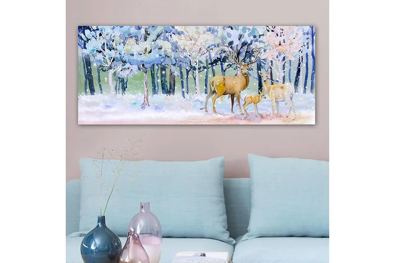 Canvastaulu YTY Animals Monivärinen - 120x50 cm - Sisustustuotteet - Taulu & taide - Canvas-taulu