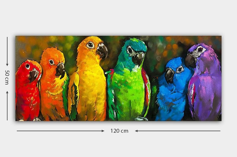 Canvastaulu YTY Animals Monivärinen - 120x50 cm - Sisustustuotteet - Taulu & taide - Canvas-taulu