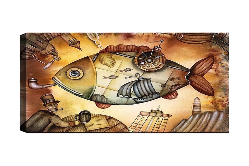 Canvastaulu YTY Animals Monivärinen, 120x50 cm