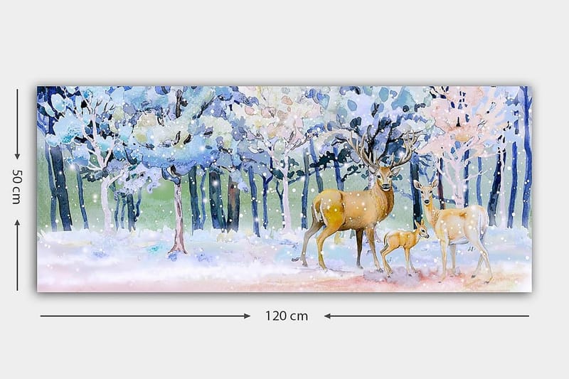 Canvastaulu YTY Animals Monivärinen - 120x50 cm - Sisustustuotteet - Taulu & taide - Canvas-taulu