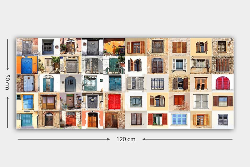 Canvastaulu YTY Buildings & Cityscapes Monivärinen - 120x50 cm - Sisustustuotteet - Taulu & taide - Canvas-taulu