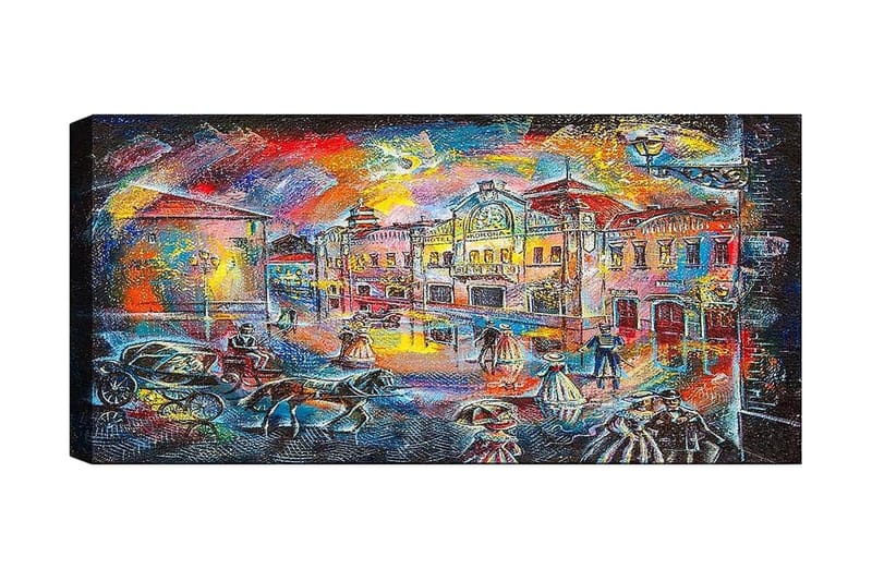 Canvastaulu YTY Buildings & Cityscapes Monivärinen - 120x50 cm - Sisustustuotteet - Taulu & taide - Canvas-taulu