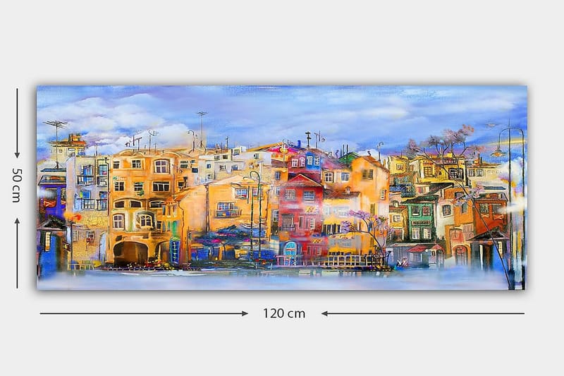 Canvastaulu YTY Buildings & Cityscapes Monivärinen - 120x50 cm - Sisustustuotteet - Taulu & taide - Canvas-taulu