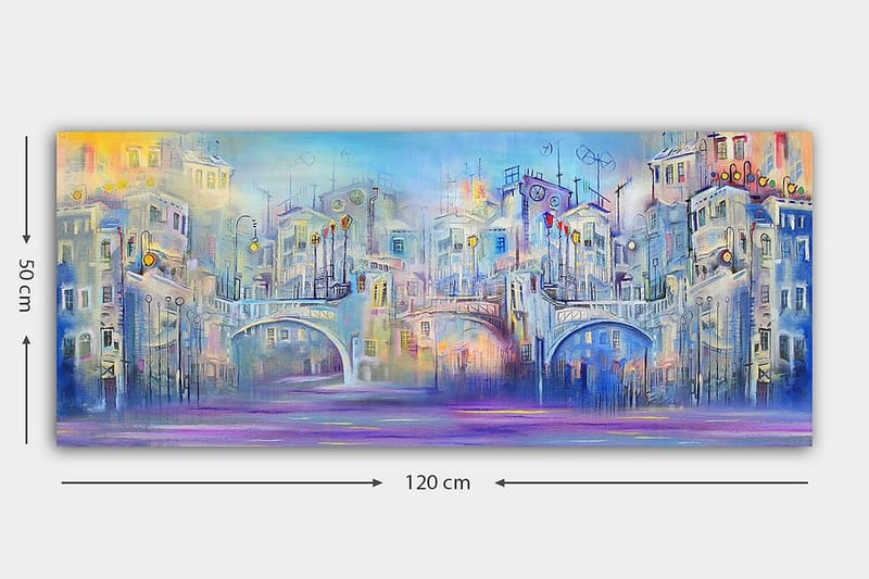 Canvastaulu YTY Buildings & Cityscapes Monivärinen - 120x50 cm - Sisustustuotteet - Taulu & taide - Canvas-taulu