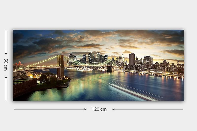 Canvastaulu YTY Buildings & Cityscapes Monivärinen - 120x50 cm - Sisustustuotteet - Taulu & taide - Canvas-taulu