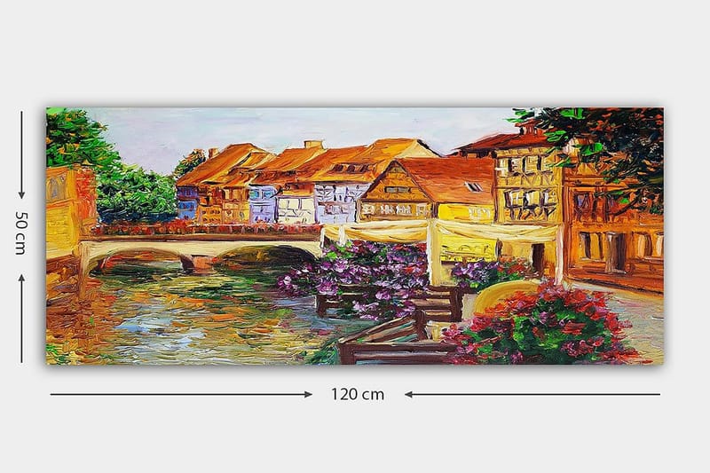 Canvastaulu YTY Buildings & Cityscapes Monivärinen - 120x50 cm - Sisustustuotteet - Taulu & taide - Canvas-taulu