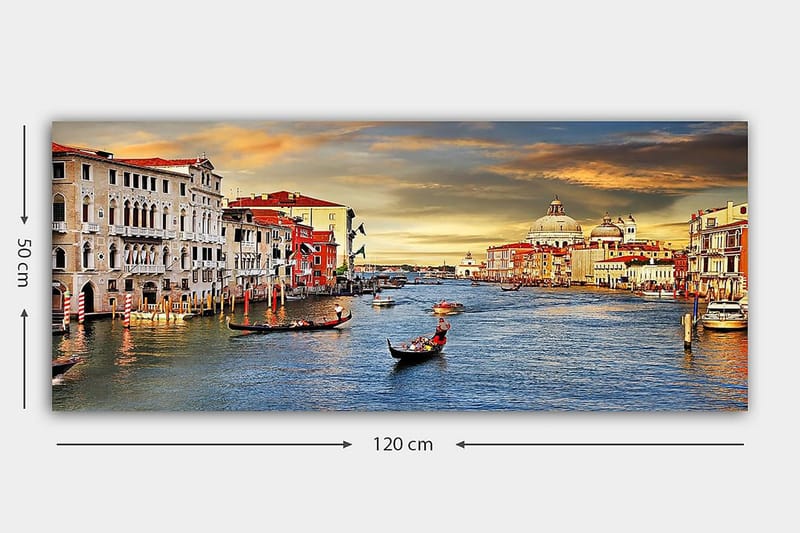 Canvastaulu YTY Buildings & Cityscapes Monivärinen - 120x50 cm - Sisustustuotteet - Taulu & taide - Canvas-taulu