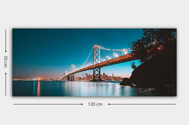 Canvastaulu YTY Buildings & Cityscapes Monivärinen - 120x50 cm - Sisustustuotteet - Taulu & taide - Canvas-taulu