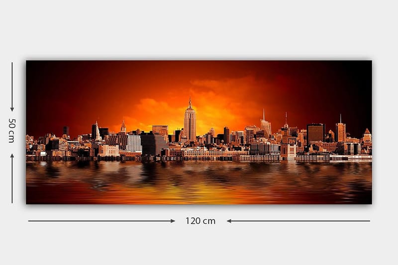 Canvastaulu YTY Buildings & Cityscapes Monivärinen - 120x50 cm - Sisustustuotteet - Taulu & taide - Canvas-taulu