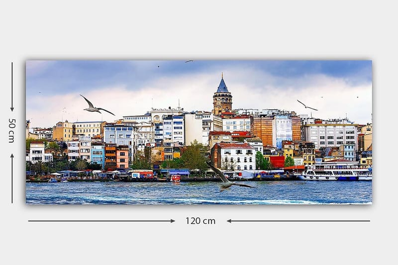 Canvastaulu YTY Buildings & Cityscapes Monivärinen - 120x50 cm - Sisustustuotteet - Taulu & taide - Canvas-taulu