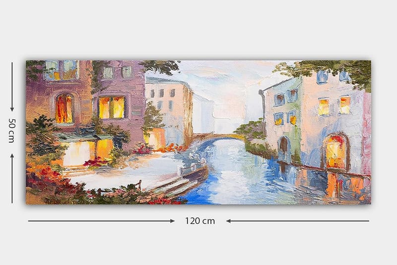 Canvastaulu YTY Buildings & Cityscapes Monivärinen - 120x50 cm - Sisustustuotteet - Taulu & taide - Canvas-taulu