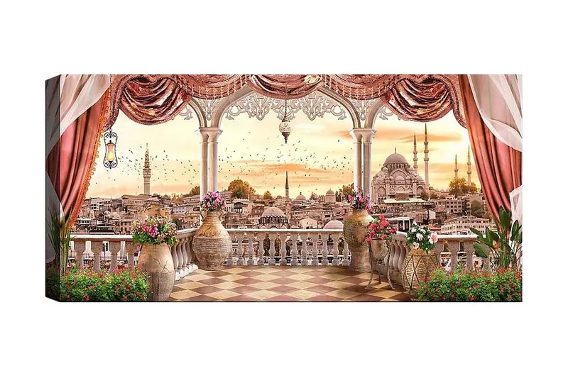 Canvastaulu YTY Buildings & Cityscapes Monivärinen, 120x50 cm