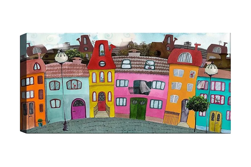 Canvastaulu YTY Buildings & Cityscapes Monivärinen, 120x50 cm