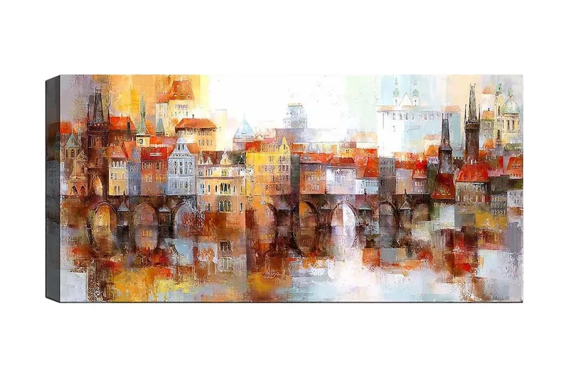 Canvastaulu YTY Buildings & Cityscapes Monivärinen, 120x50 cm