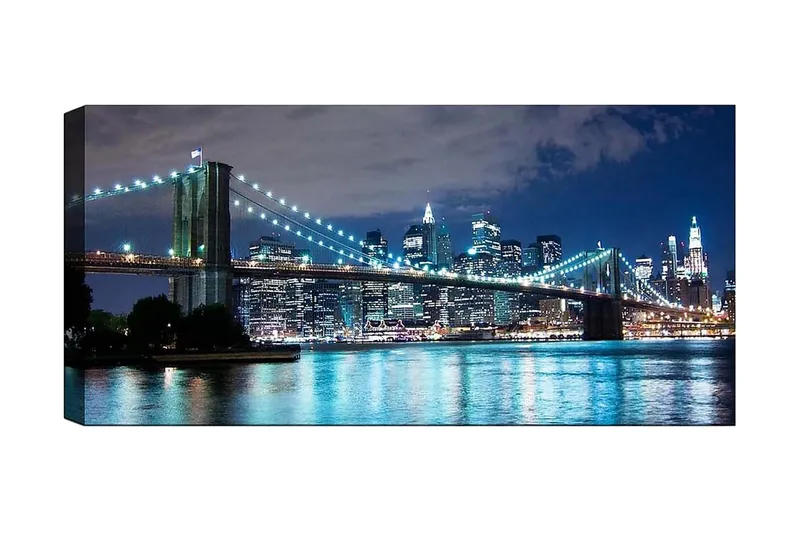 Canvastaulu YTY Cities & Countries Monivärinen, 120x50 cm