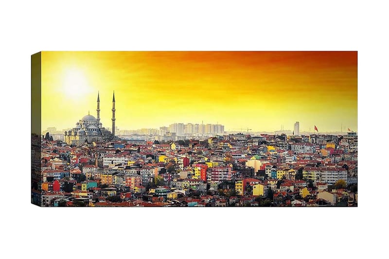 Canvastaulu YTY Cities & Countries Monivärinen - 120x50 cm - Sisustustuotteet - Taulu & taide - Canvas-taulu